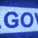 A 3D render of the text .gov as if from the pixels on a computer screen